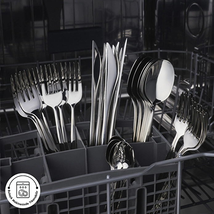 Karaca Sintra 40 Parça 8 Kişilik Çatal Kaşık Bıçak Takımı Platin