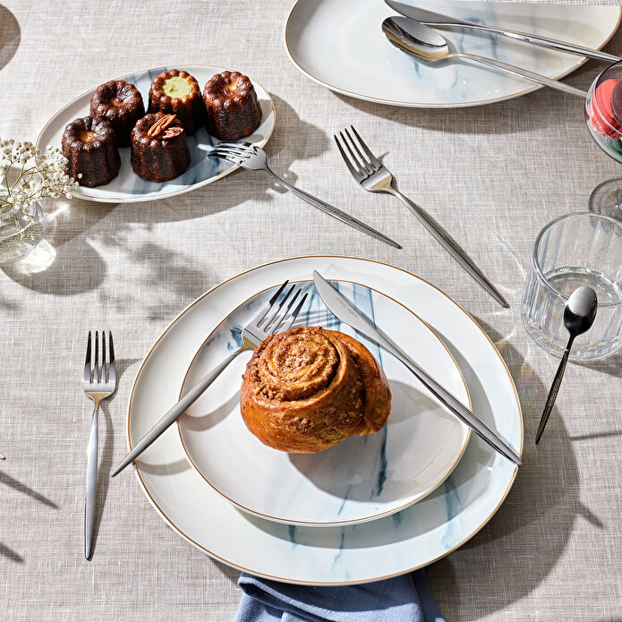 Karaca Sintra 40 Parça 8 Kişilik Çatal Kaşık Bıçak Takımı Platin