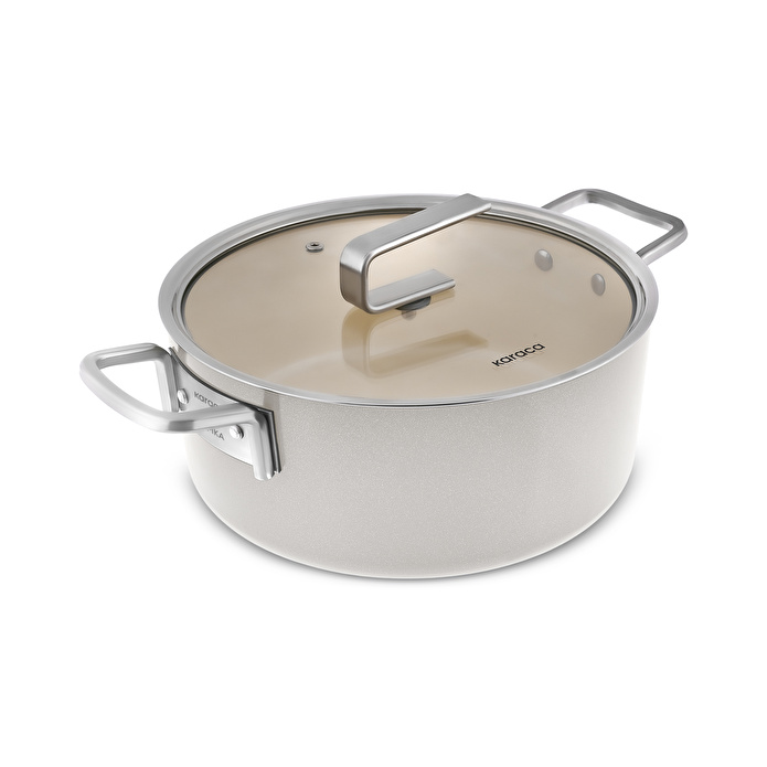 Karaca x Refika Swiss Crystal 9 Parça Tencere Seti Beige