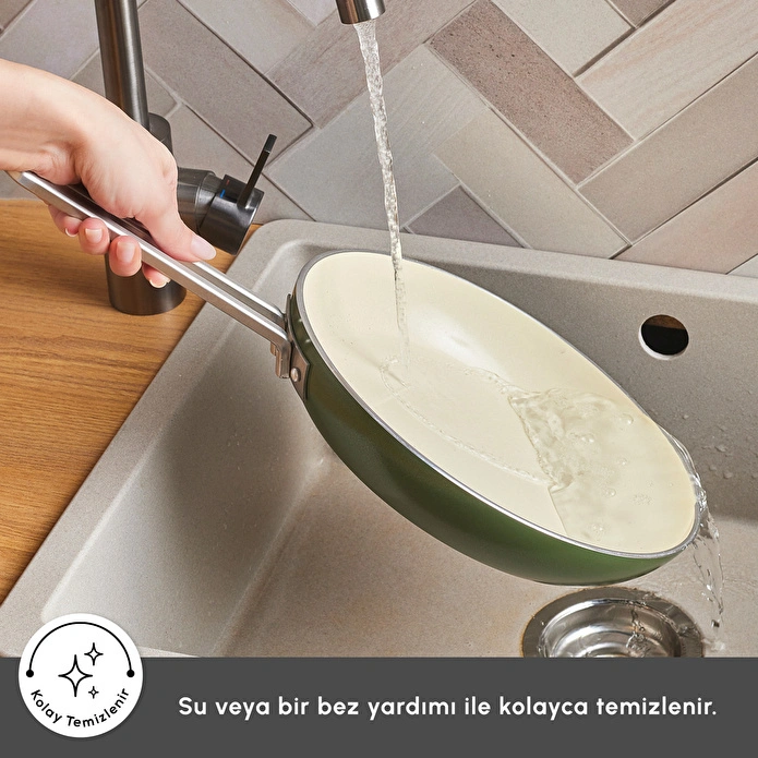 Karaca x Refika Swiss Crystal 9 Parça Tencere ve Tava Seti Emerald Green