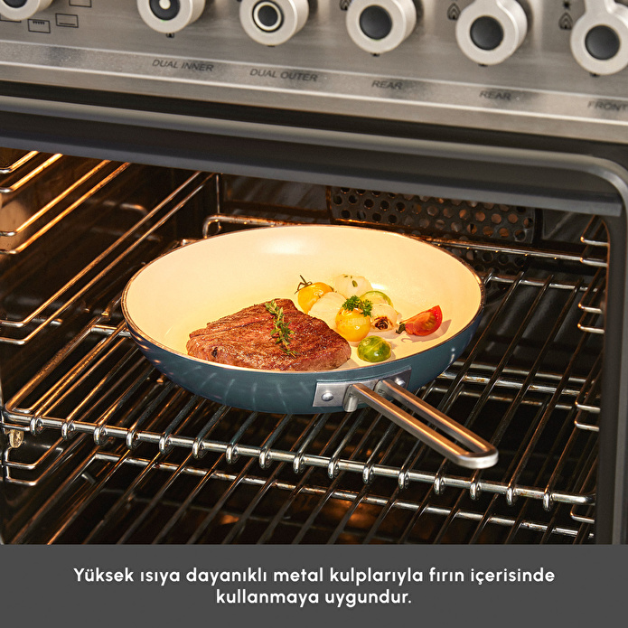 Karaca x Refika Swiss Crystal 9 Parça Tencere ve Tava Seti Navy Blue