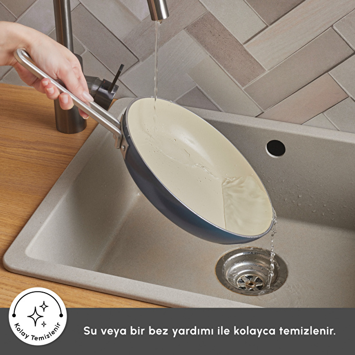 Karaca x Refika Swiss Crystal 9 Parça Tencere ve Tava Seti Navy Blue