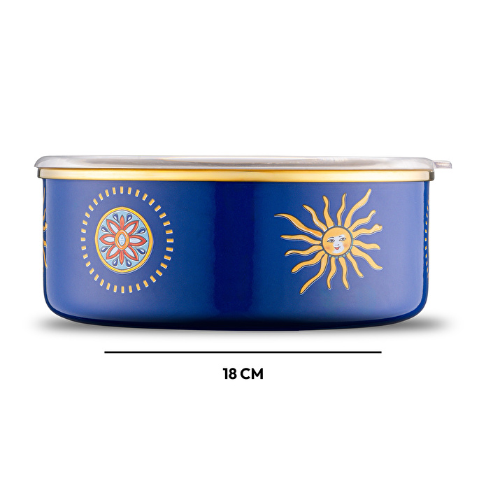 Emsan Solemar Emaye 3'lü Saklama Kabı Seti