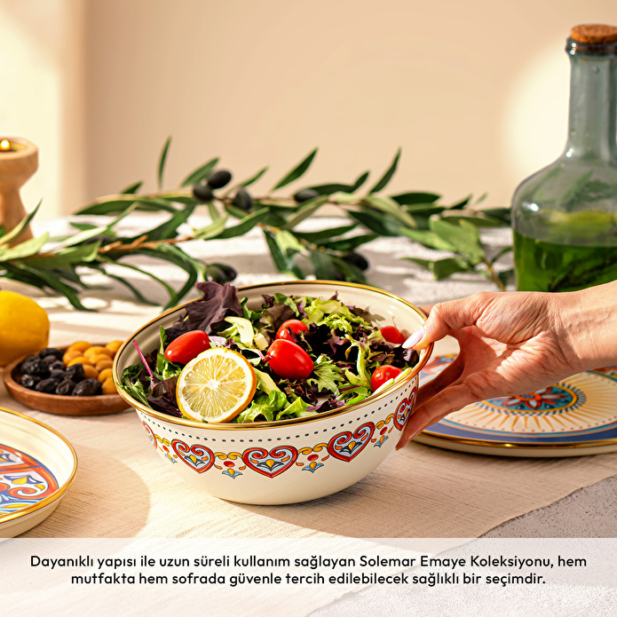 Emsan Solemar Emaye Salata Kasesi 20 cm
