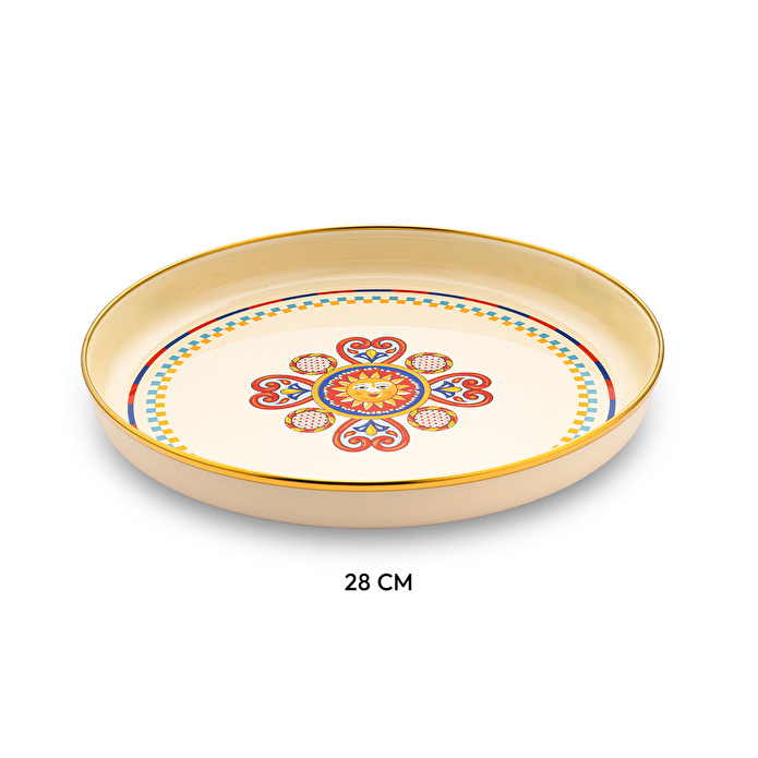 Emsan Solemar Emaye Sunumluk 28 cm