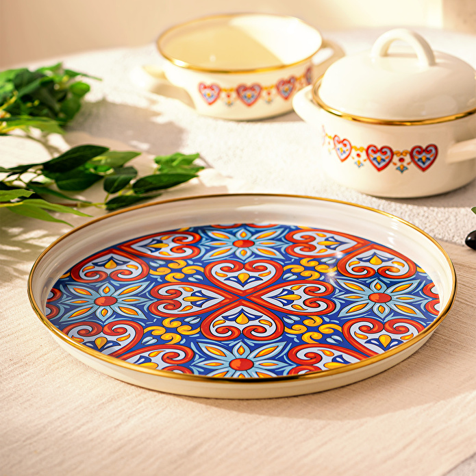 Emsan Solemar Emaye Tepsi 31 cm