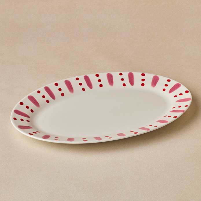 Karaca Cherry Time Kayık Tabak 30 cm