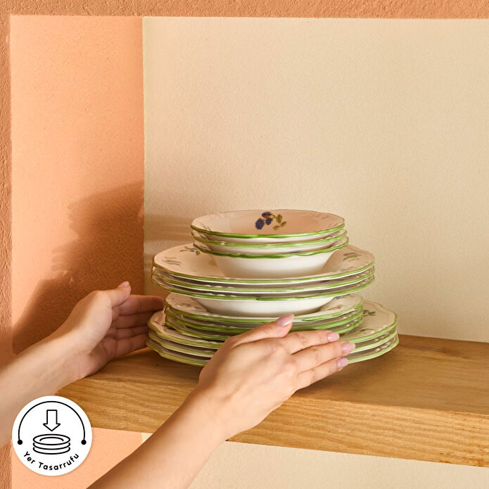 Emsan Majestic 24 Parça 6 Kişilik Yemek Takımı