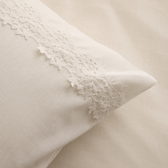 Karaca Home Lunelle Dantelli Çift Kişilik Nevresim Takımı Beyaz