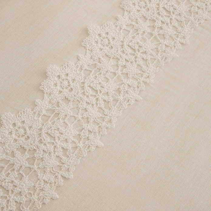 Karaca Home Lunelle Dantelli Çift Kişilik Nevresim Takımı Beyaz