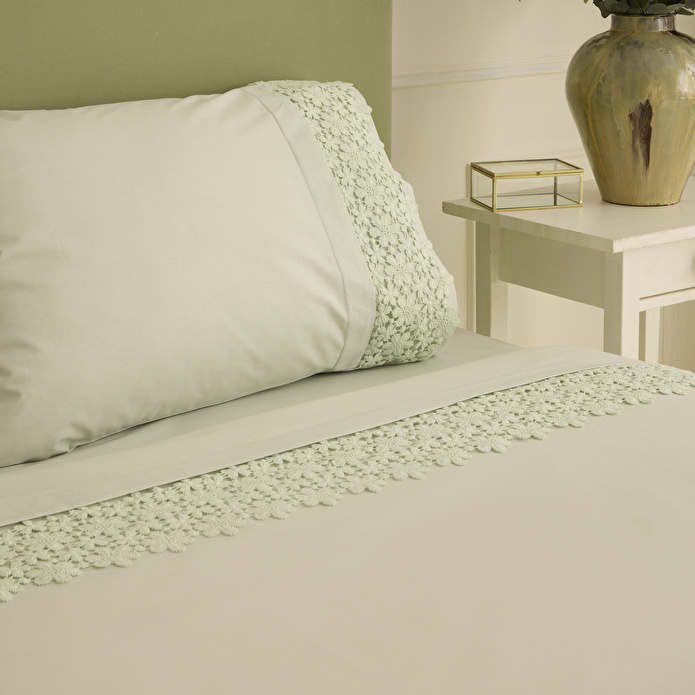 Karaca Home Rosal Brodeli Çift Kişilik Nevresim Takımı Adaçayı