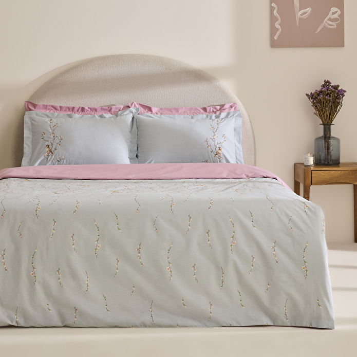 Karaca Home Tarin %100 Pamuk Çift Kişilik Nevresim Takımı Mint