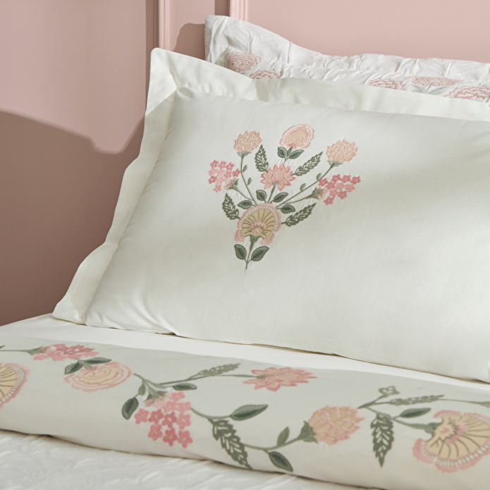 Karaca Home Raveni Düet Nevresim Yatak Örtüsü Seti