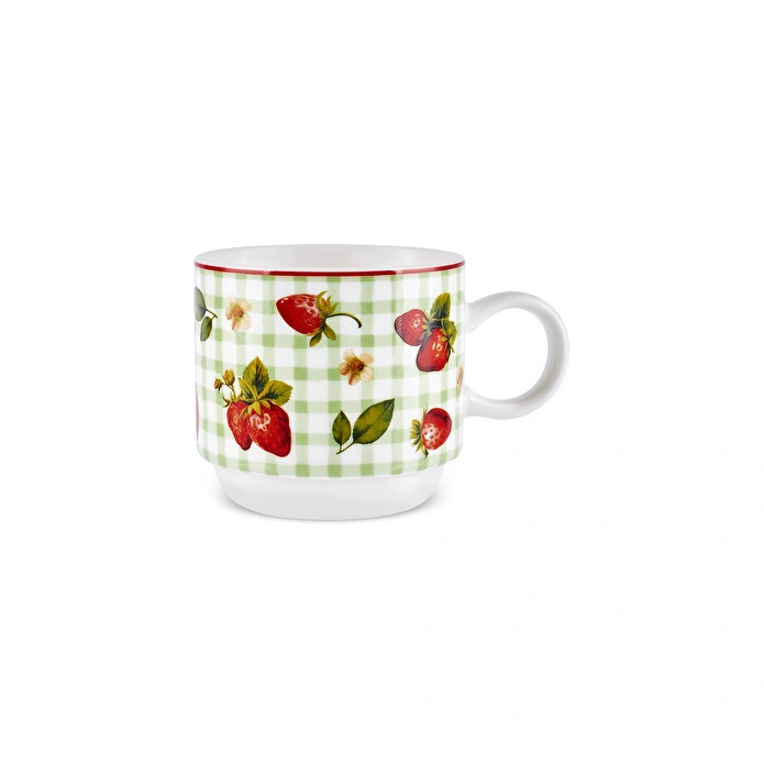 Karaca Fruit Picnic 4 Kişilik Standlı Çay Fincan Takımı 160 ml