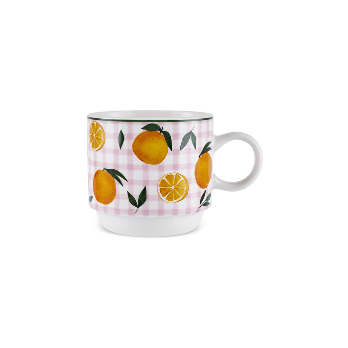 Karaca Fruit Picnic 4 Kişilik Standlı Çay Fincan Takımı 160 ml