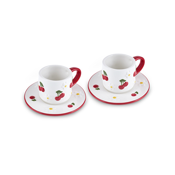 Karaca Cherrybloom 2 Kişilik Kahve Fincan Takımı 100 ml