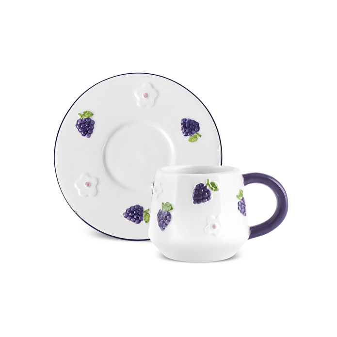 Karaca Grapebloom 2 Kişilik Kahve Fincan Takımı 100 ml