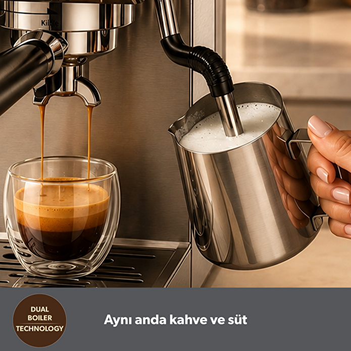 Homend Latteprimo 5017H Çekirdek Öğütücülü Espresso Makinesi