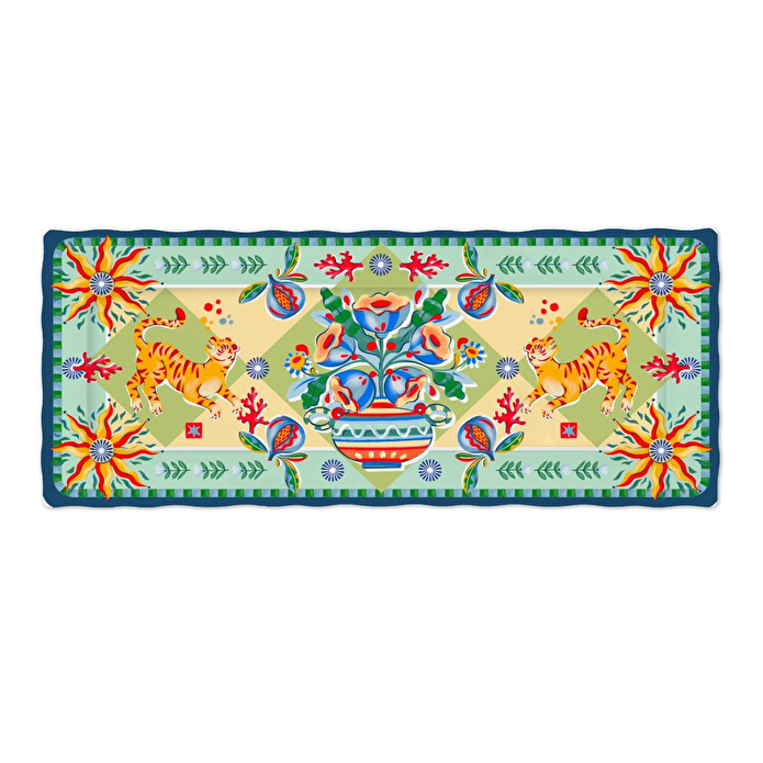 Baci Milano Dolce Far Niente Melamin Dikdörtgen Tepsi 48 cm