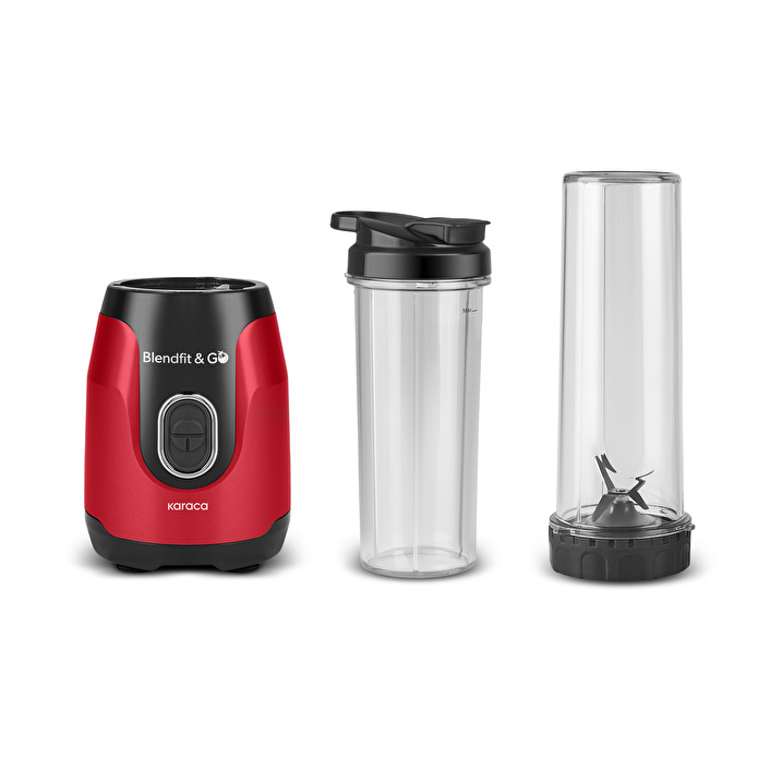 Karaca Blendfit Go Personal Kişisel Smoothie Blender Çift Hazne Kırmızı 600ml & 400ml