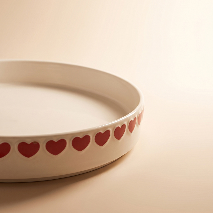 Karaca Sweetheart Çukur Tabak Beyaz 20 cm