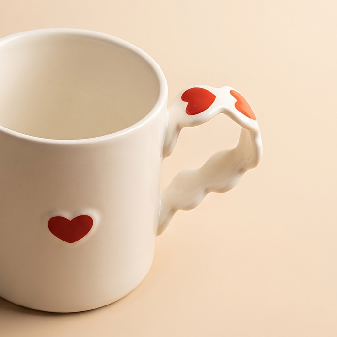 Karaca Sweetheart Beyaz Kupa 480 ml