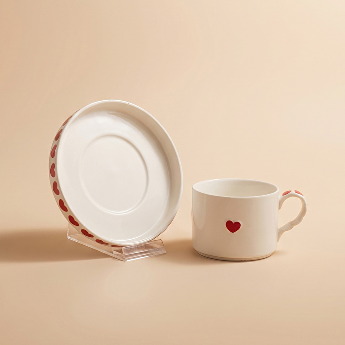 Karaca Sweetheart Çay Fincan Takımı Beyaz 195 ml