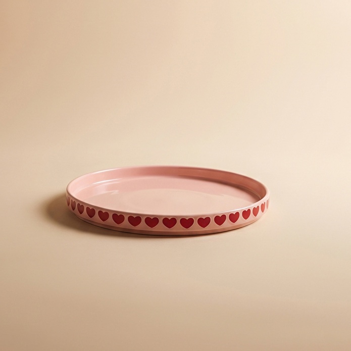 Karaca Sweetheart Pasta Tabağı Pembe 21,5 cm