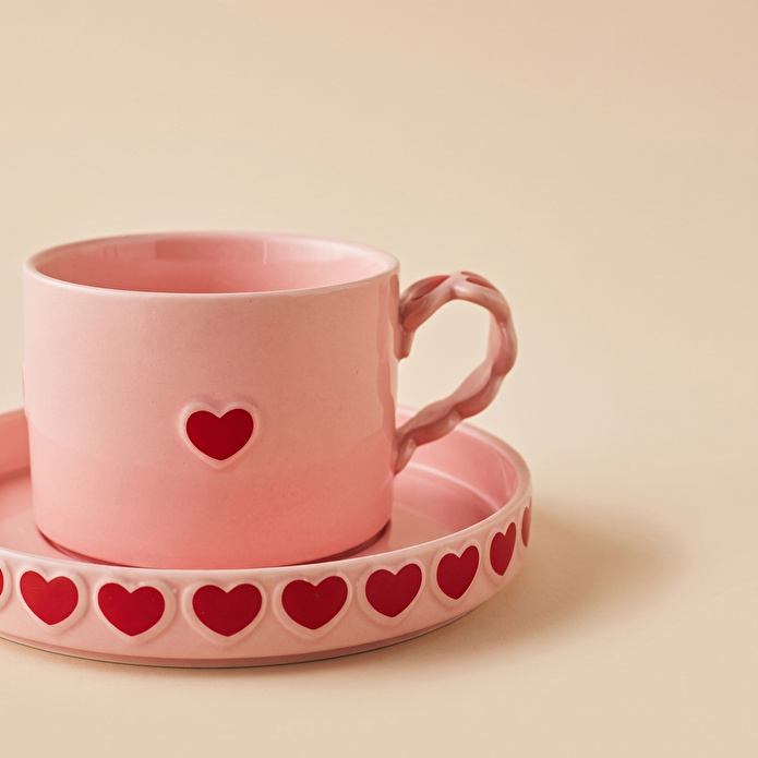 Karaca Sweetheart Çay Fincan Takımı Pembe 195 ml