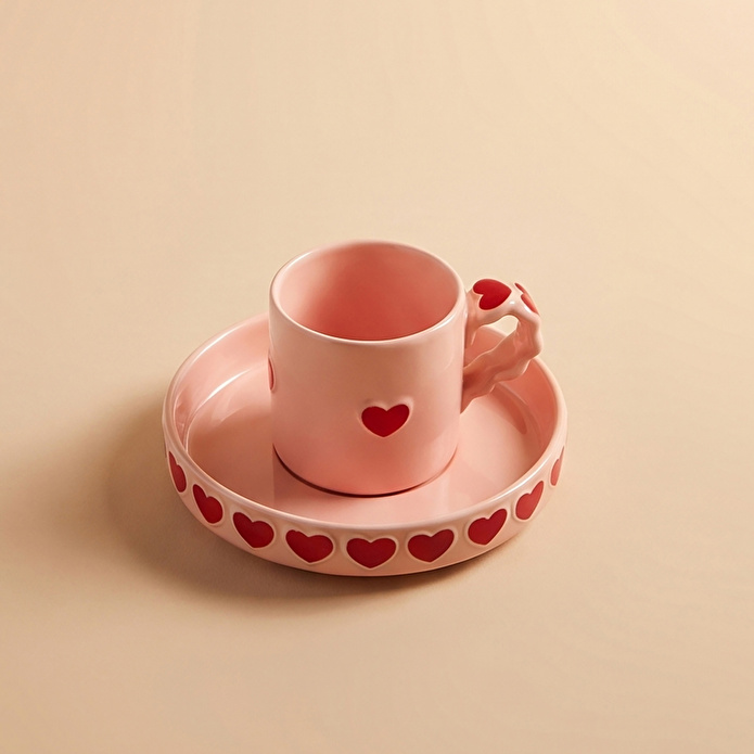 Karaca Sweetheart Kahve Fincan Takımı Pembe