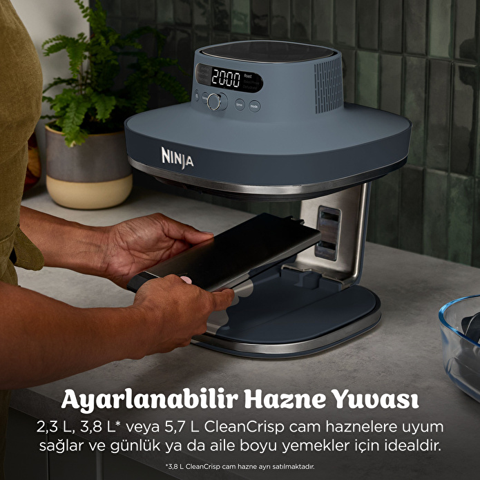 Ninja Crispi Pro 7-in-1 XL Cam Hazneli Pişirme Sistemi Cyberspace Blue