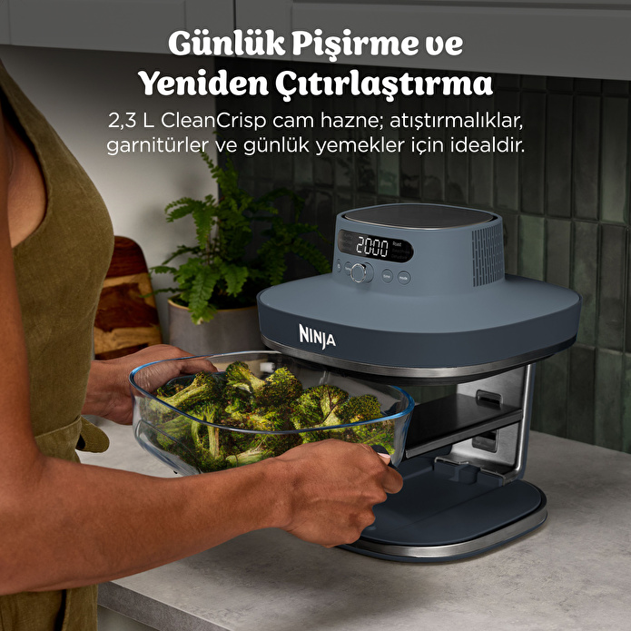 Ninja Crispi Pro 7-in-1 XL Cam Hazneli Pişirme Sistemi Cyberspace Blue