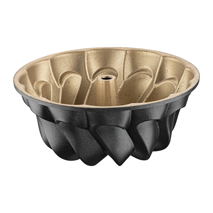 Emsan Black Shiny Flora Döküm Kek Kalıbı 22 cm