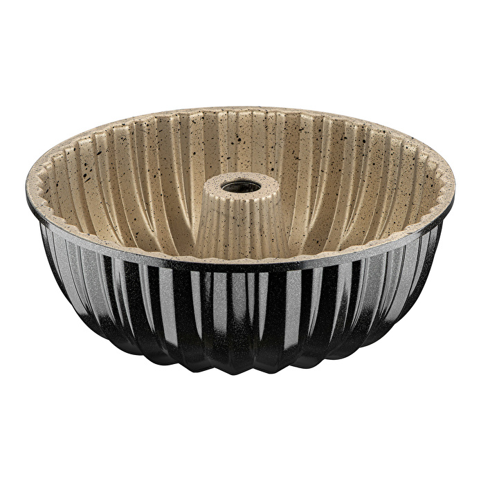 Emsan Black Shiny Stone Döküm Kek Kalıbı 22 cm