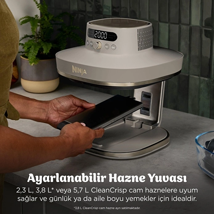 Ninja Crispi Pro 5-in-1 Cam Hazneli Pişirme Sistemi - Stone