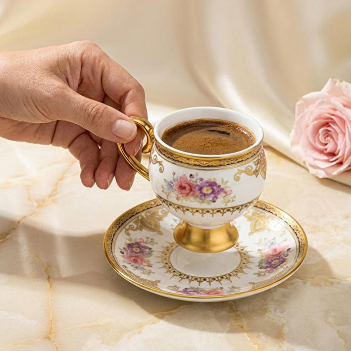 Emsan Demet 6 Kişilik Kahve Fincan Takımı 90 ml
