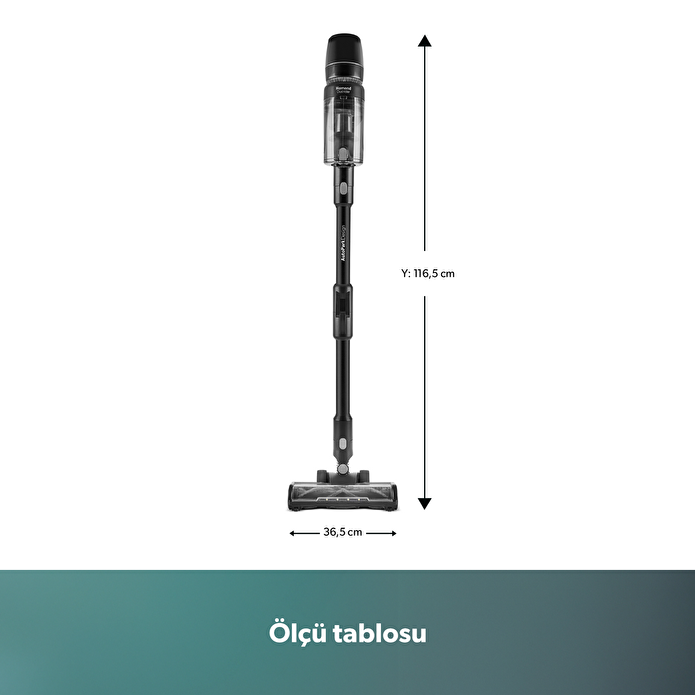 Homend Dustrıder 1273H Katlanabilir Borulu Dikey Süpürge Siyah-Silver