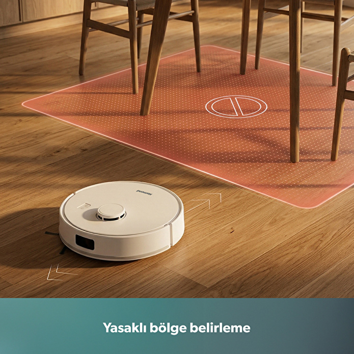 Homend Alex 10 Moplu ve LIDAR Haritalamalı 10.000 Pa Akıllı Robot Süpürge
