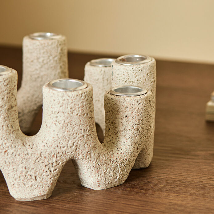 Karaca Home Palvin 9'lu Şamdan Mumluk 20,5 x 20 x 9,5 cm