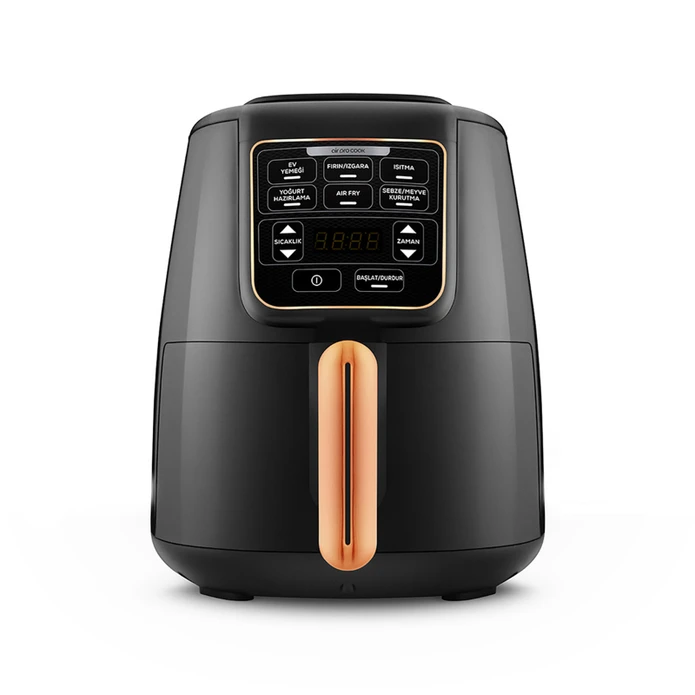 Karaca Air Pro Cook XL 2 in 1 Konuşan Airfryer Black Copper 4 Kişilik