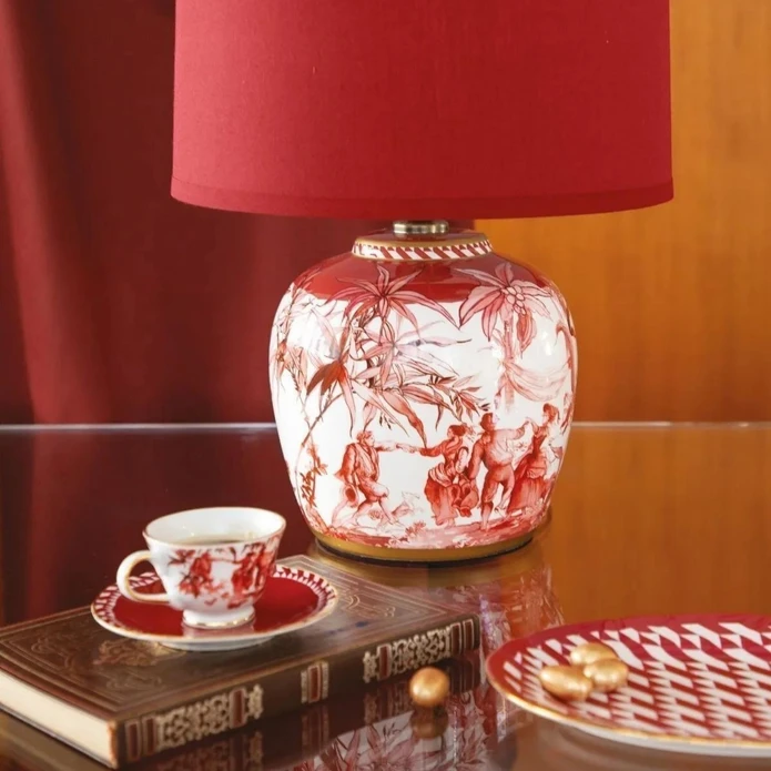 Baci Milano Le Rouge 2'li Porselen Kahve Fincanı 7,7x5,2 cm Kırmızı