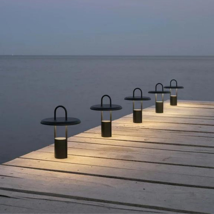 Stelton Pier Taşınabilir Led Lamba 25 cm Siyah