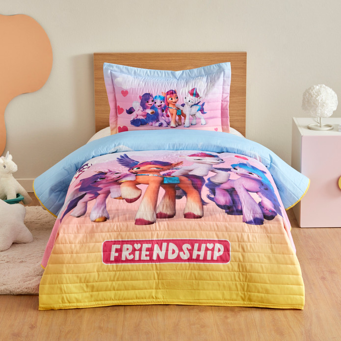 My Little Pony By Karaca Home Friendship Sarı Tek Kişilik Yatak Örtüsü