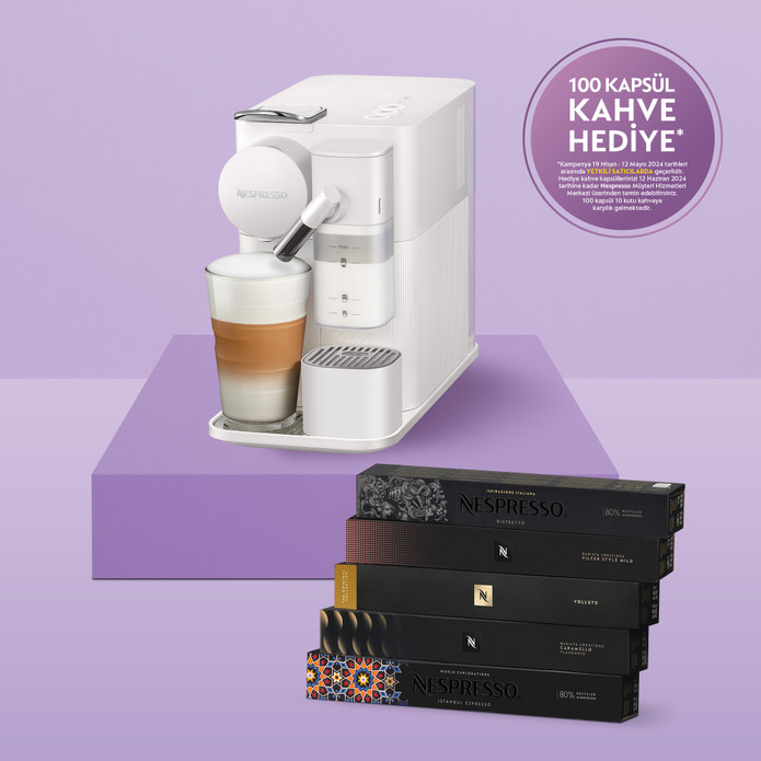 Nespresso F121 Latissima One Süt Çözümlü Kahve Makinesi,Beyaz