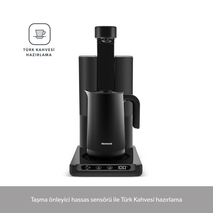 Homend Smart Royaltea Plus 2 in 1 Otomatik Çay ve Türk Kahve Makinesi wifi