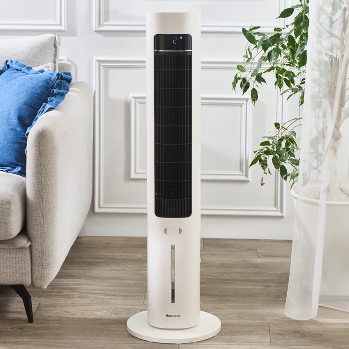 Homend Fanomen 9011H Uzaktan Kumandalı Soğuk Su ve Buz Hazneli Kule Tipi Vantilatör 60W