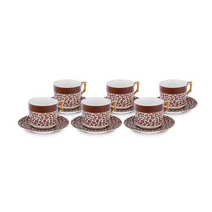 Karaca Leopar 6 Kişilik Kahve Fincanı 100 Ml