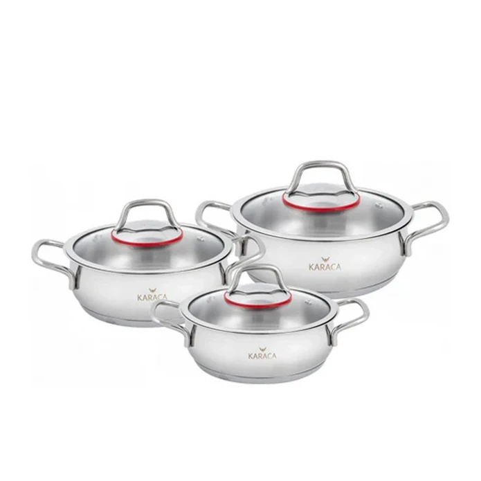 Karaca Emirgan İndüksiyon Tabanlı 6 Parça Çelik Midi Set