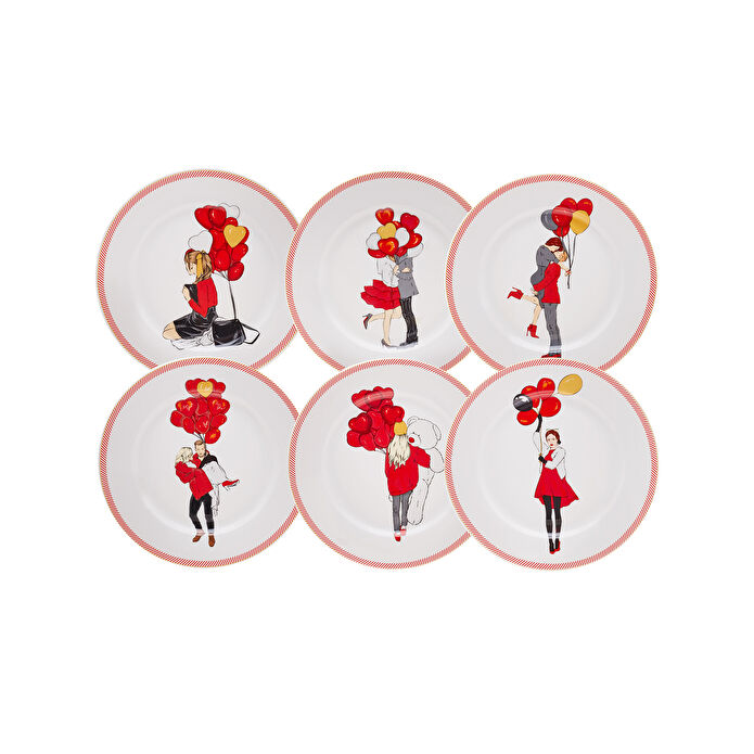 Karaca Couple 6 Kişilik Pasta Takımı