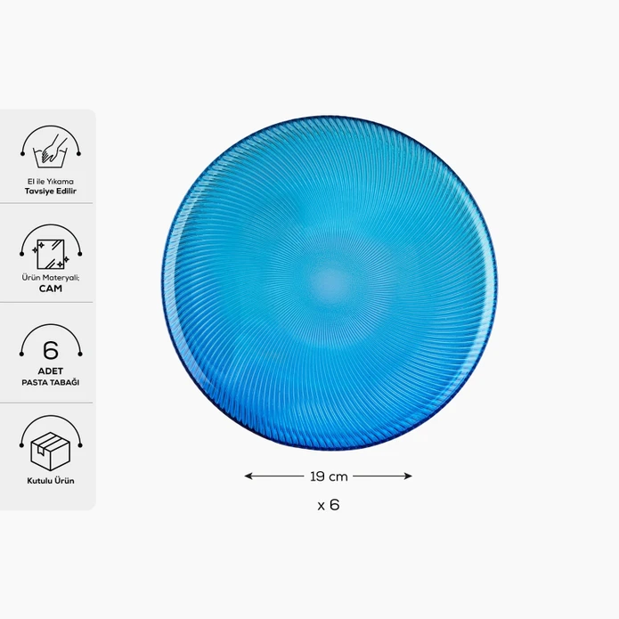 Karaca Ege 6 Kişilik Pasta Seti 19 Cm 